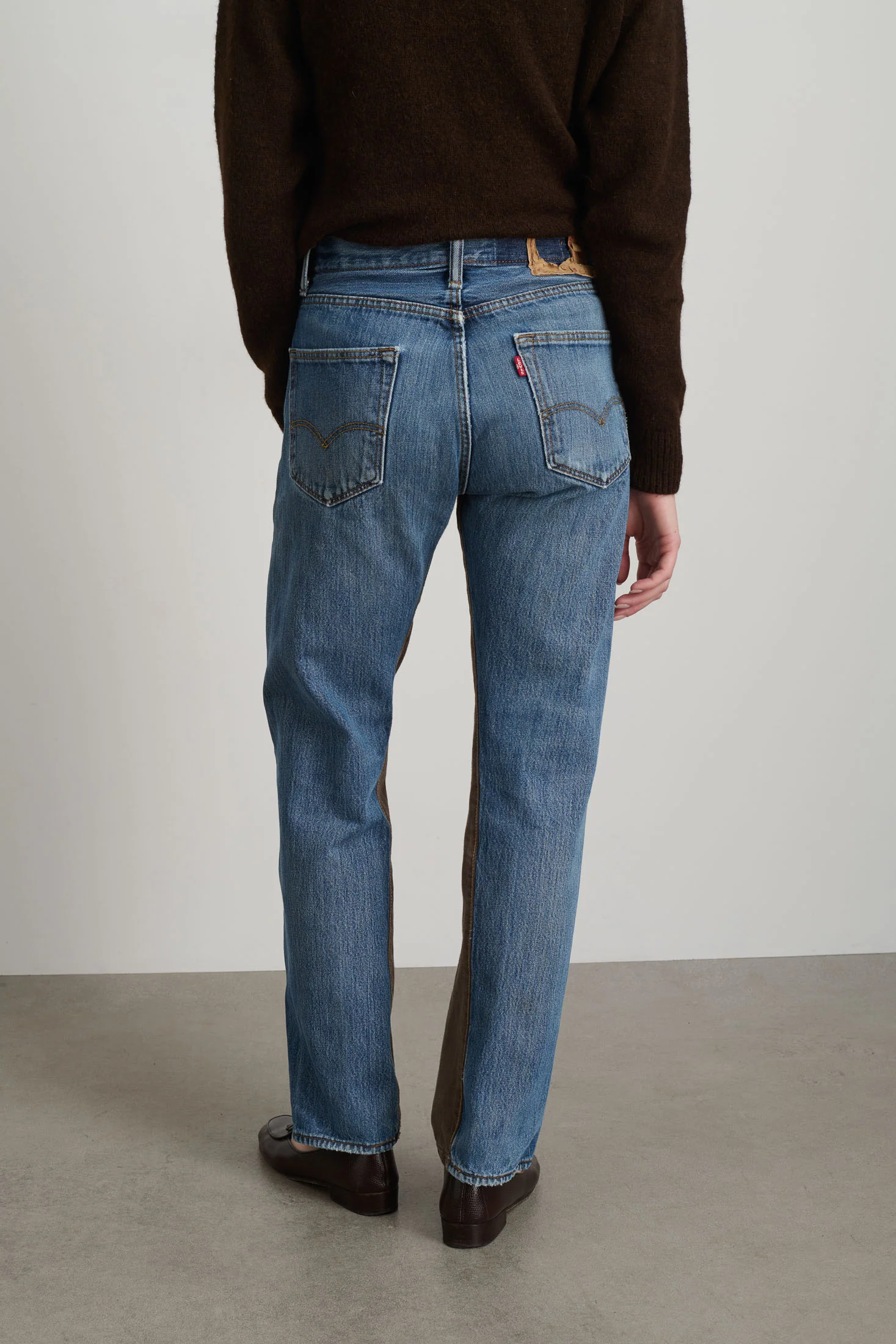Vintage Straight Rework Halfsie Vintage Brown/Indigo - Image 6