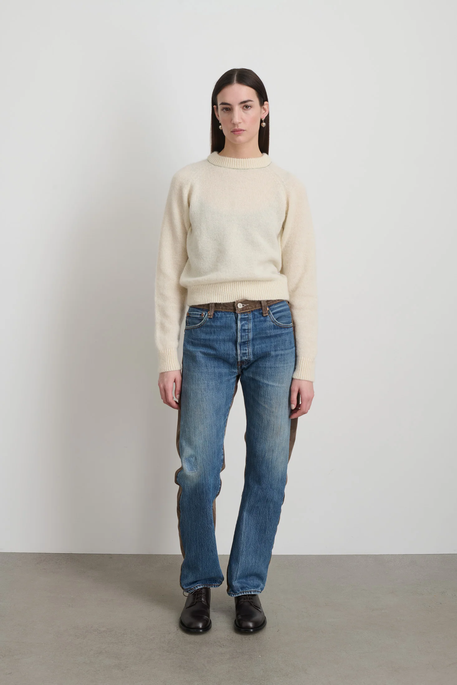 Vintage Straight Rework Halfsie Vintage Indigo/Brown