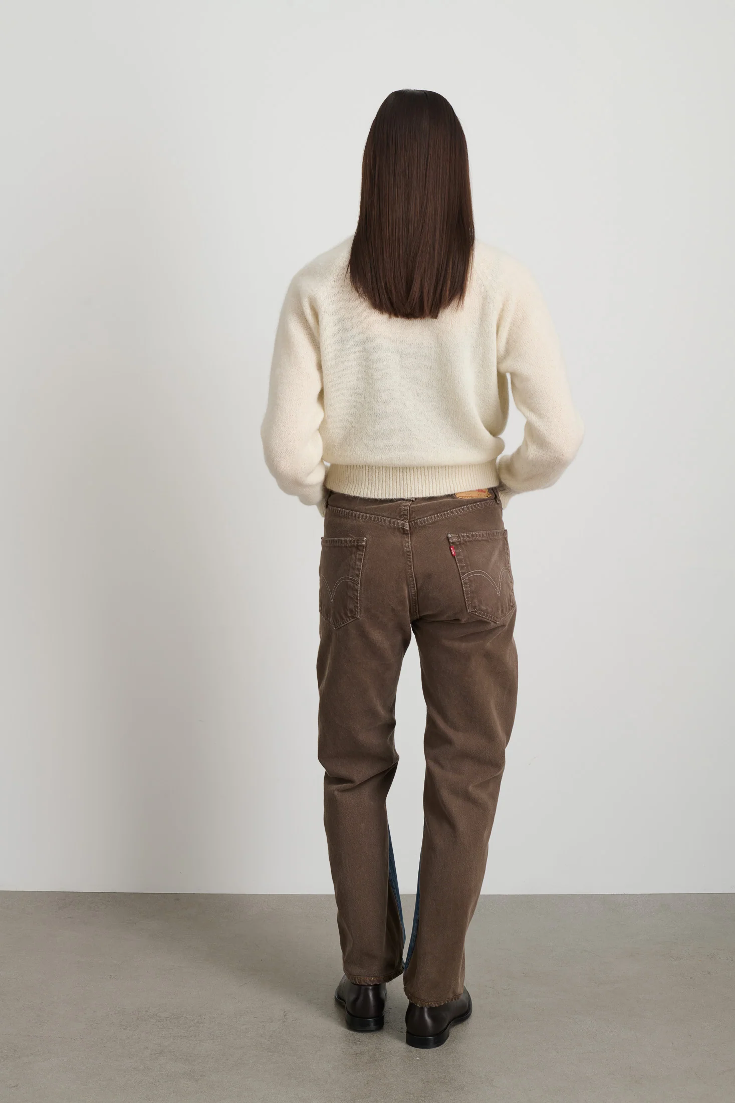 Vintage Straight Rework Halfsie Vintage Indigo/Brown - Image 3