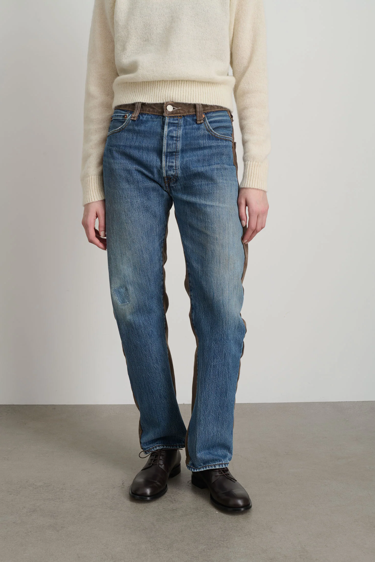 Vintage Straight Rework Halfsie Vintage Indigo/Brown - Image 4