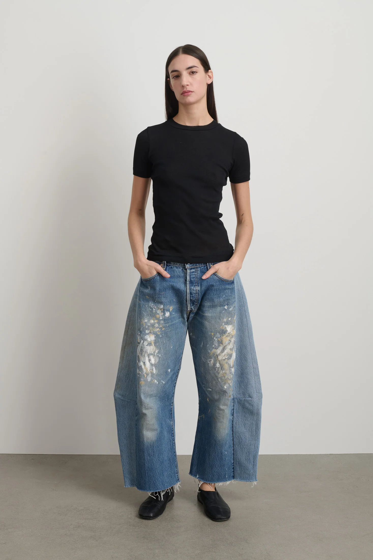 Vivien Rib Tee Black - Image 3
