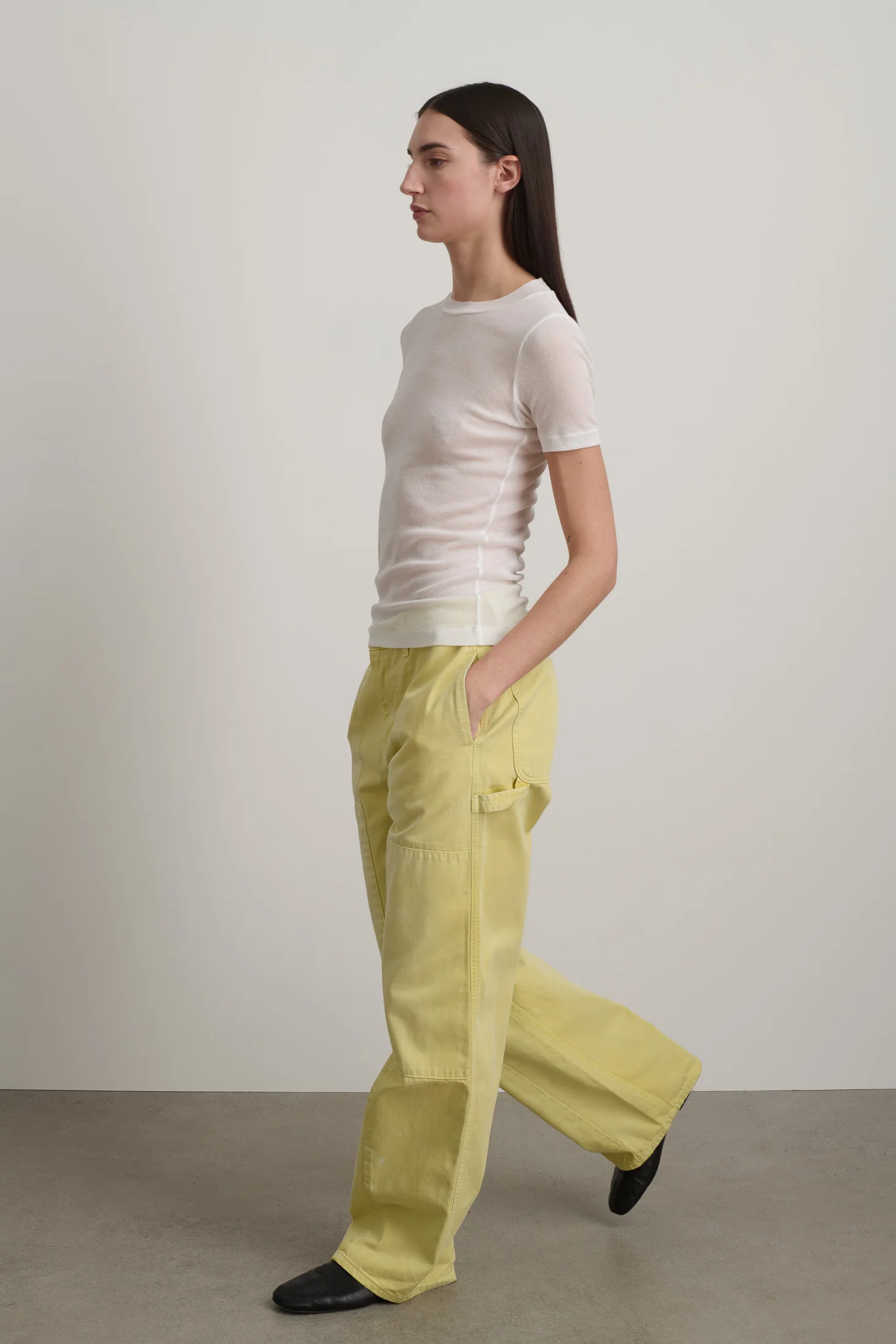 Vivien Rib Tee White - Image 6
