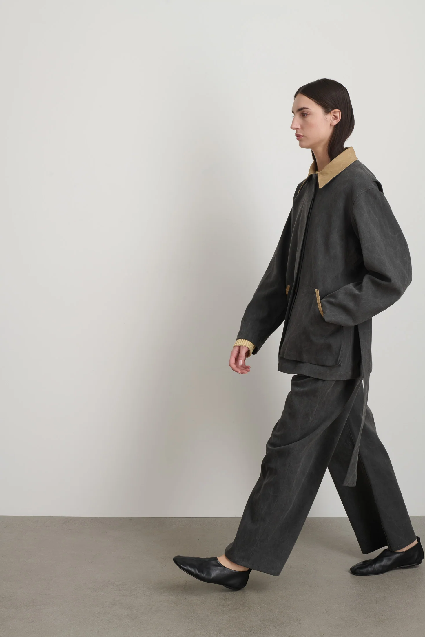 Workwear Jacket Washed Black - Image 6